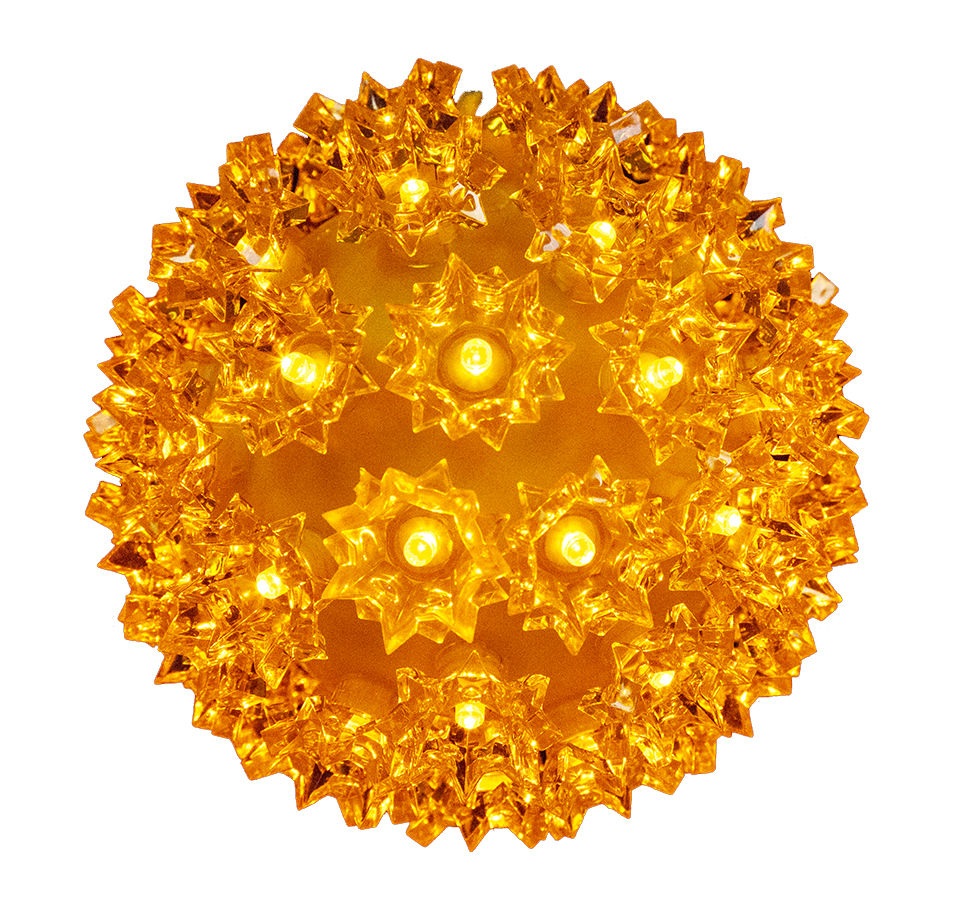 10 in. Sphere 150 LED Lights - Orange