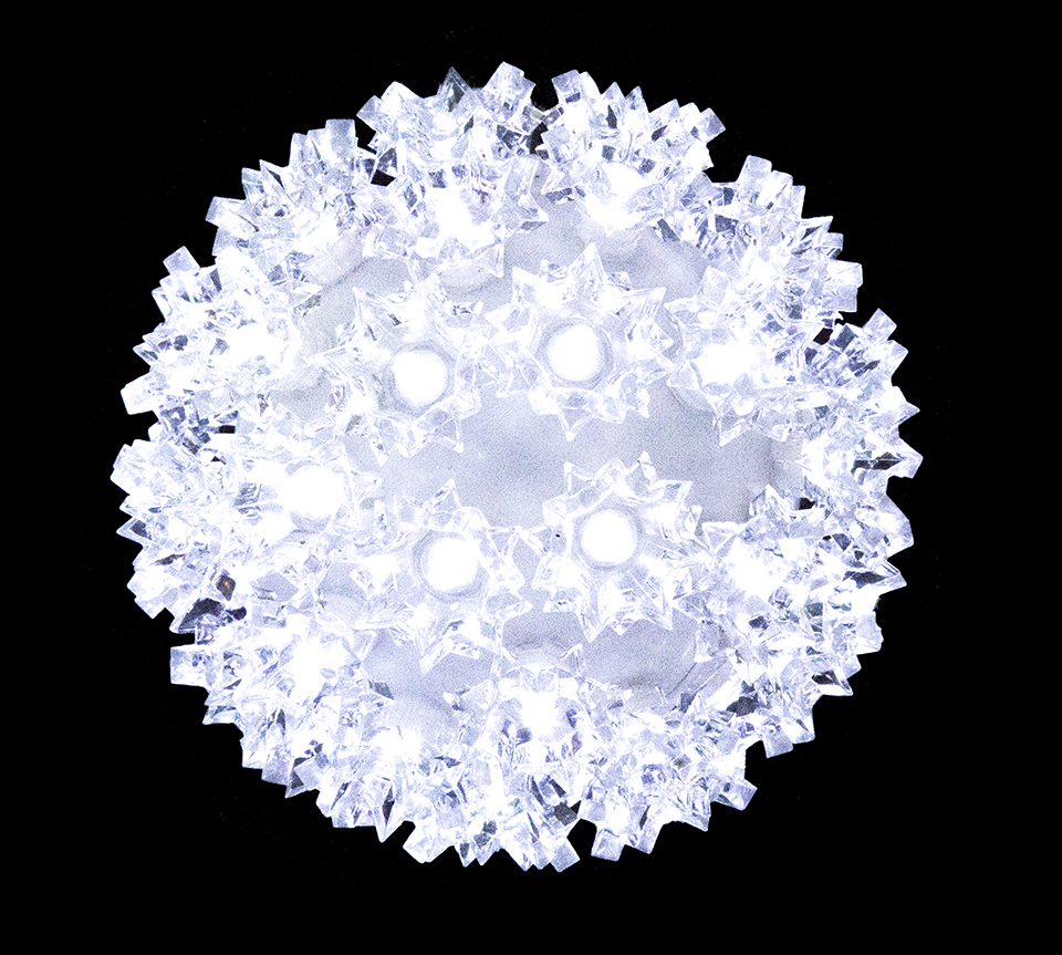 10 in. Sphere 150 5mm LED with .33 Strobes - Pure White