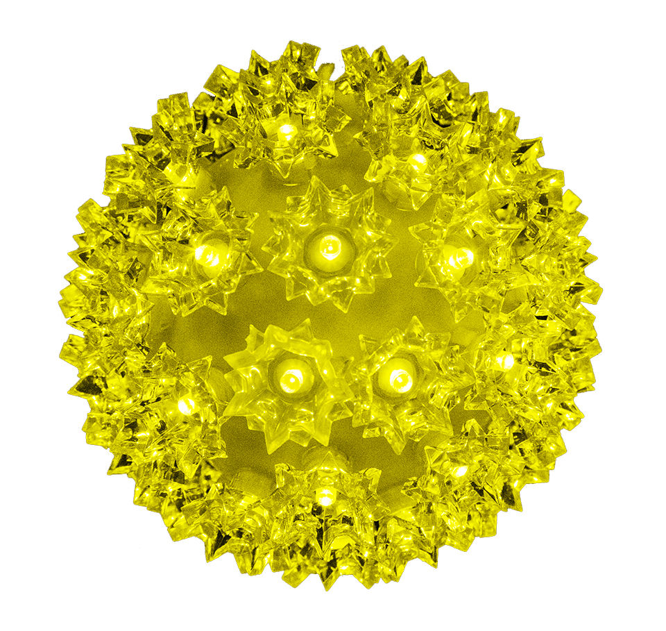 10 in. Sphere 150 LED Lights - Yellow