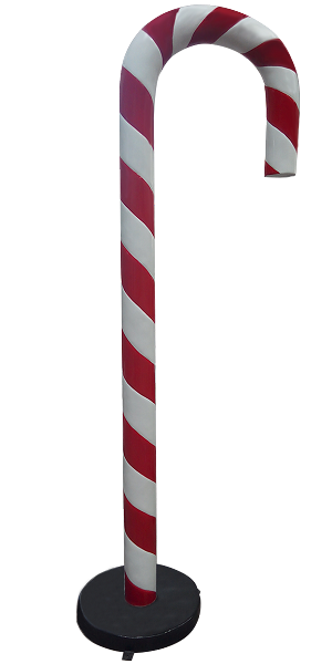 Miniature Candy Cane with Base