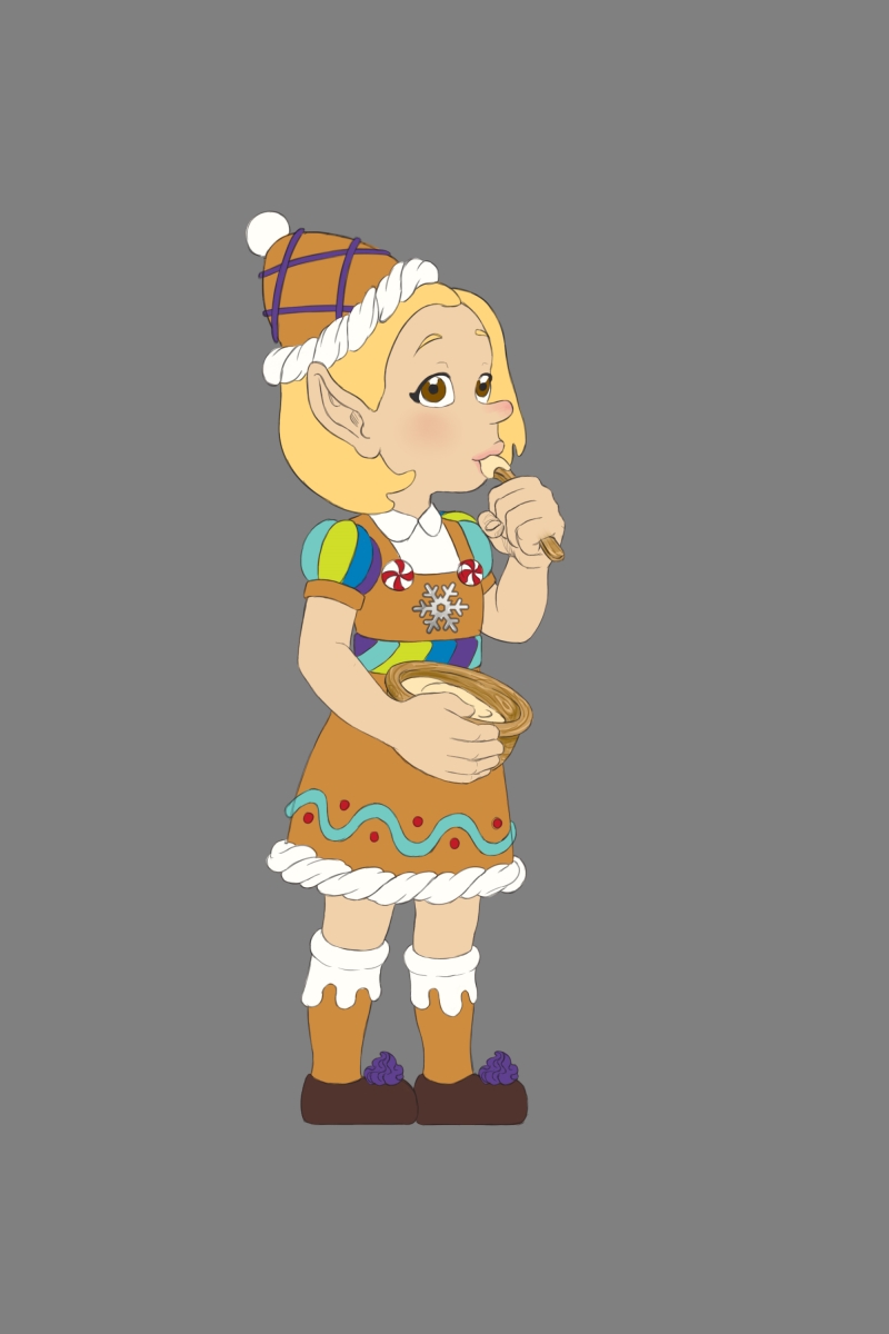 BKR-ELF-BWLSPN Mint Elf with Base, Multi Color