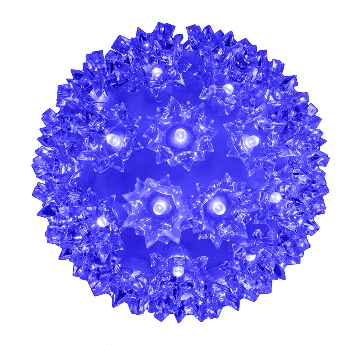 6 in. Sphere with 5 mm 50 LED & 0.2 Strobes, Blue
