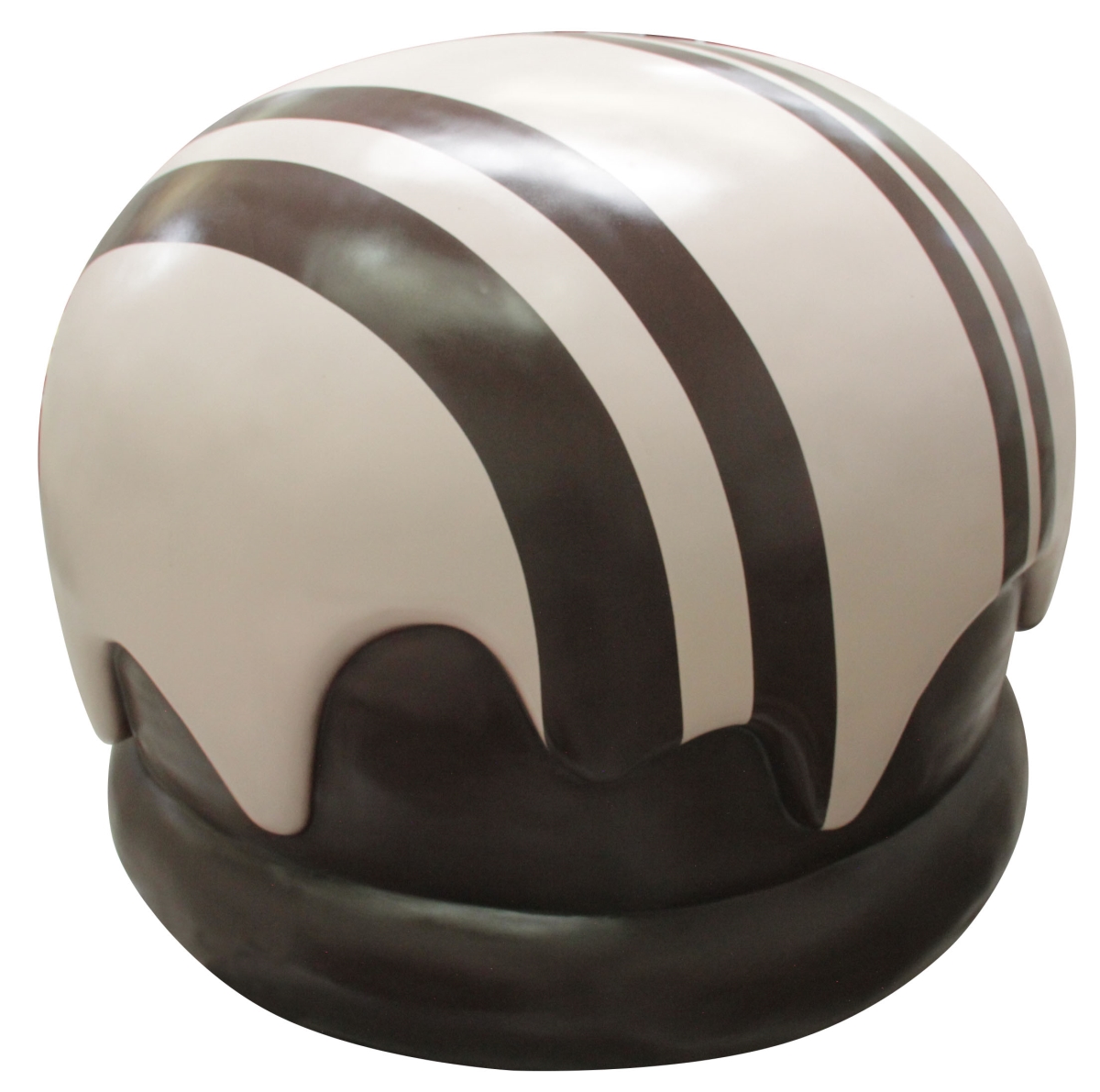 36 in. Truffle with Flowing Candy Cane Drizzle, Chocolate & White