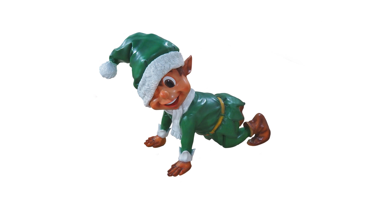 28 in. Santa Elf Crawling