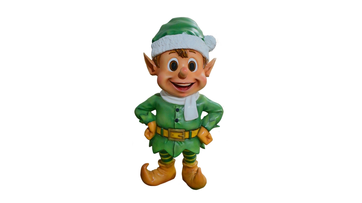 36 in. Santa Elf Standing with Hands on Hips