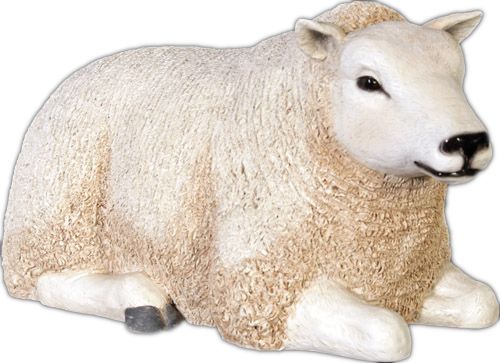 Life Size Sheep Lying Down