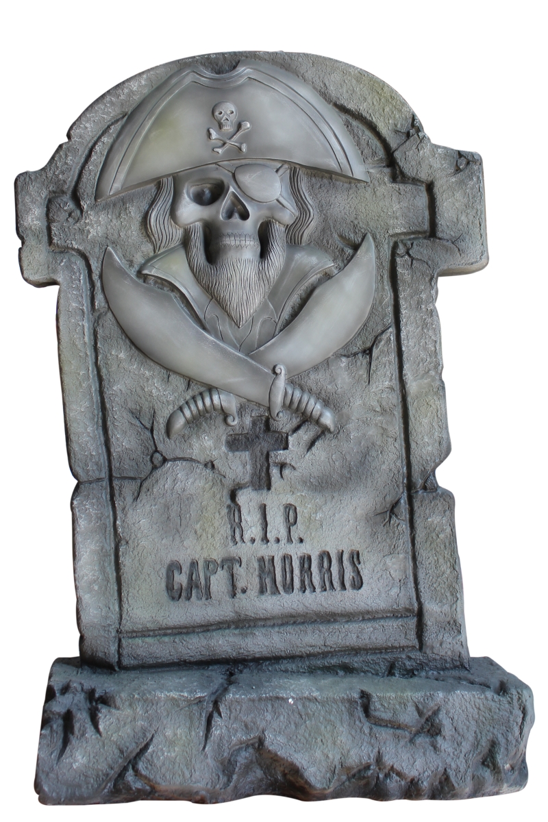 WL-PRT-TMBST-CPT 3.5 ft. Captain Pirate Tombstone