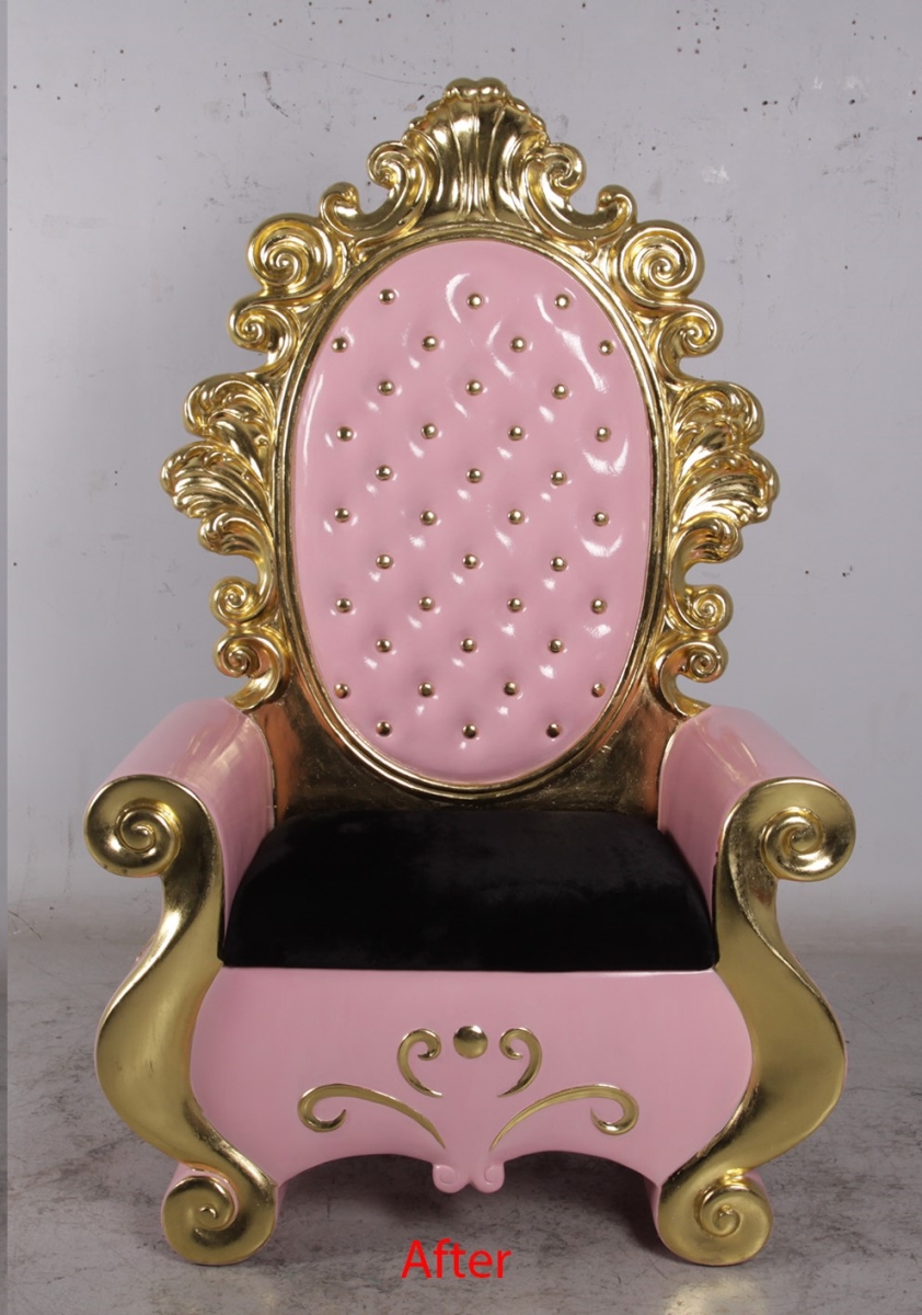 Santa Throne, Pink & Gold