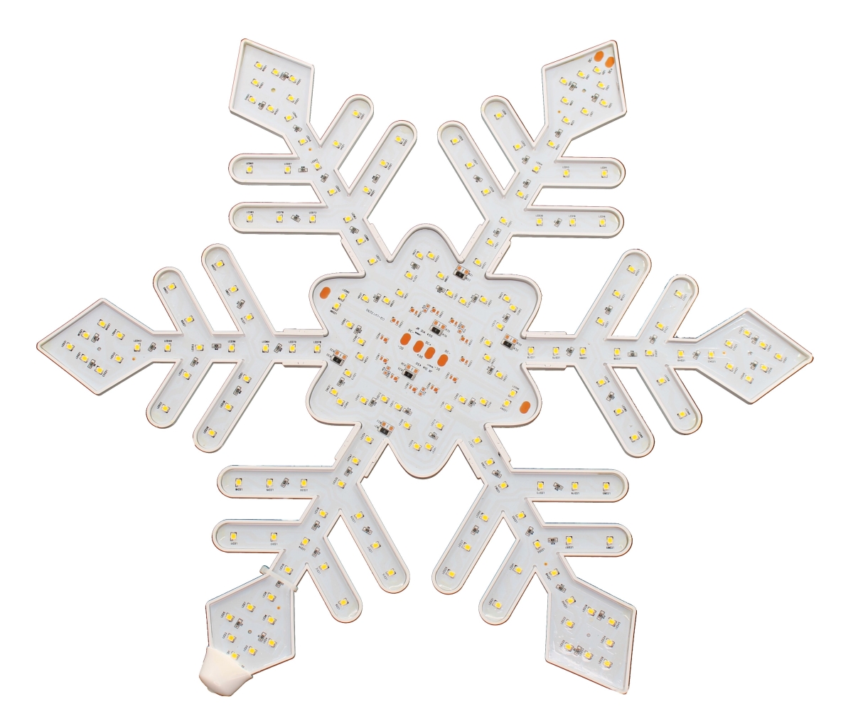 18 in. LED Diamond Snowflake, Warm White