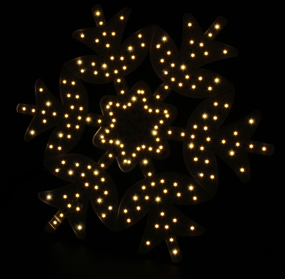 18 in. LED Snow Flower Snowflake, Warm White