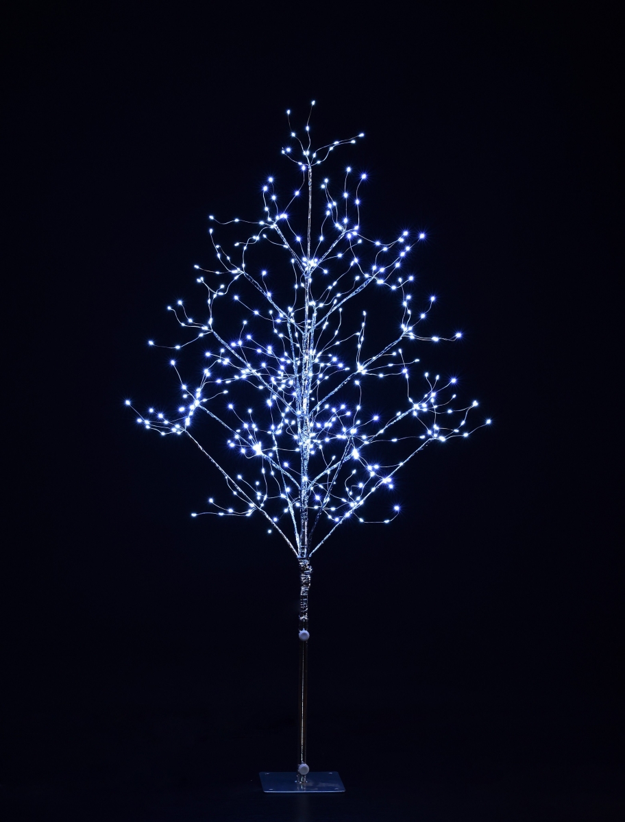 Picture of Queens of Christmas LED-TR04-LPW 4 ft. LED Branch Tree&#44; Silver & Pure White