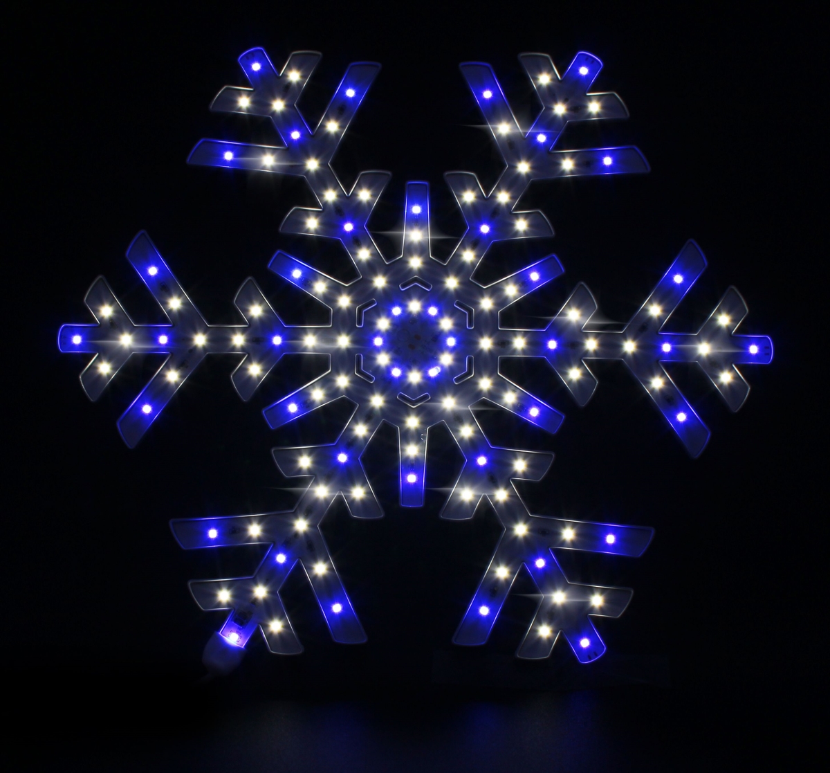 14 in. LED Snowflake, Blue & White