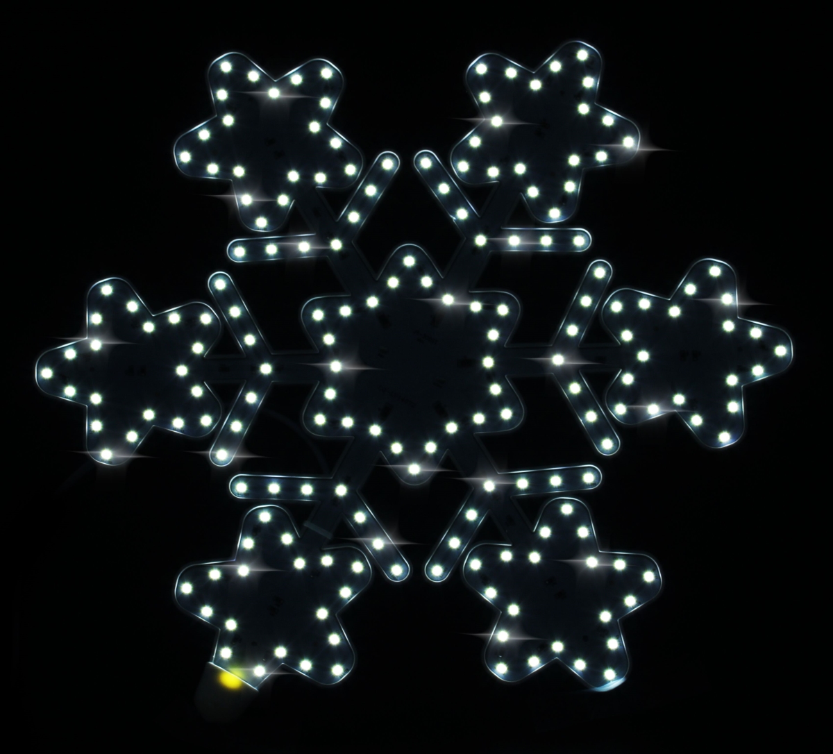 13 in. LED Star Hexagon Snowflake