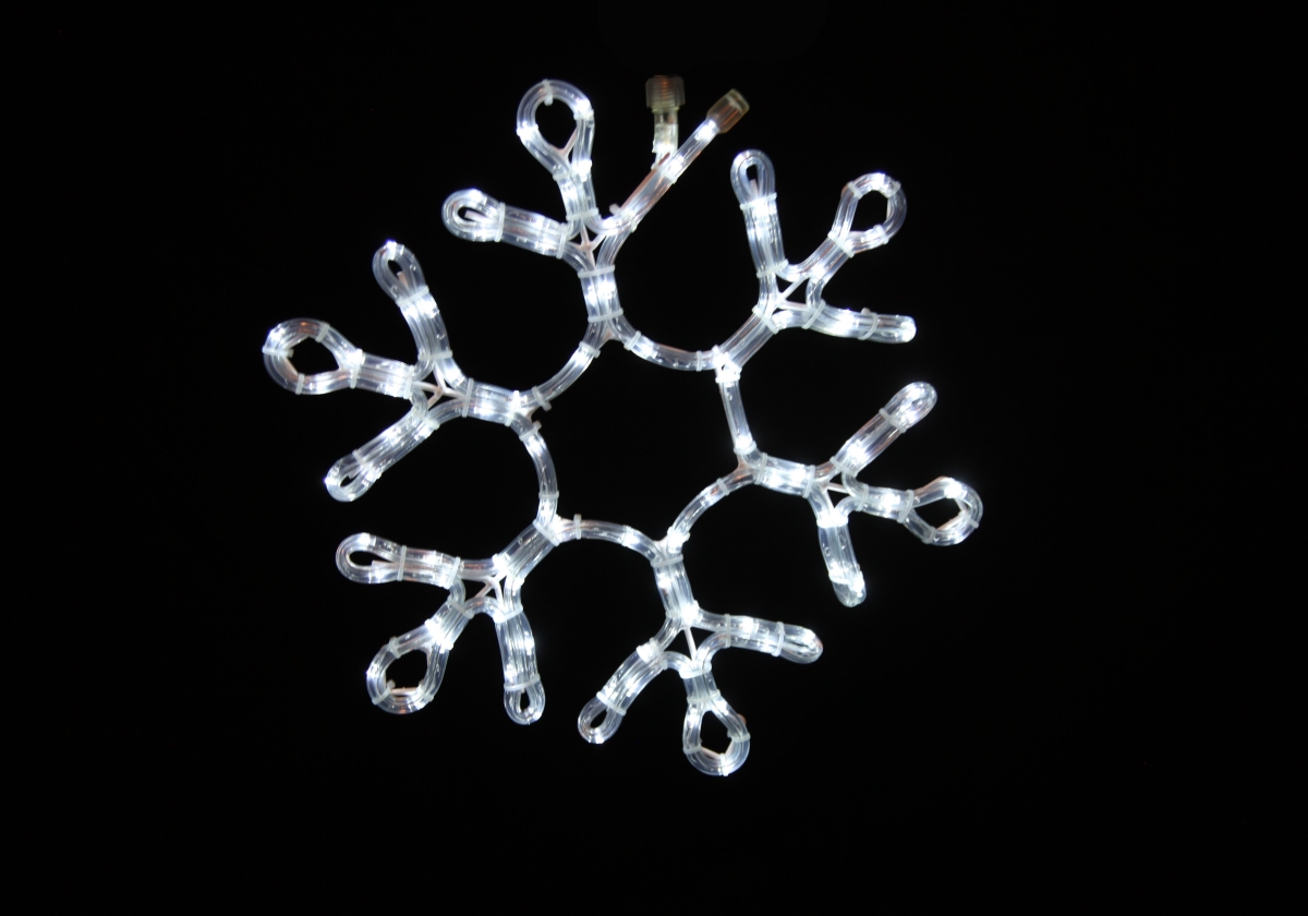 18 in. Ropelit Snowflake, Pure White