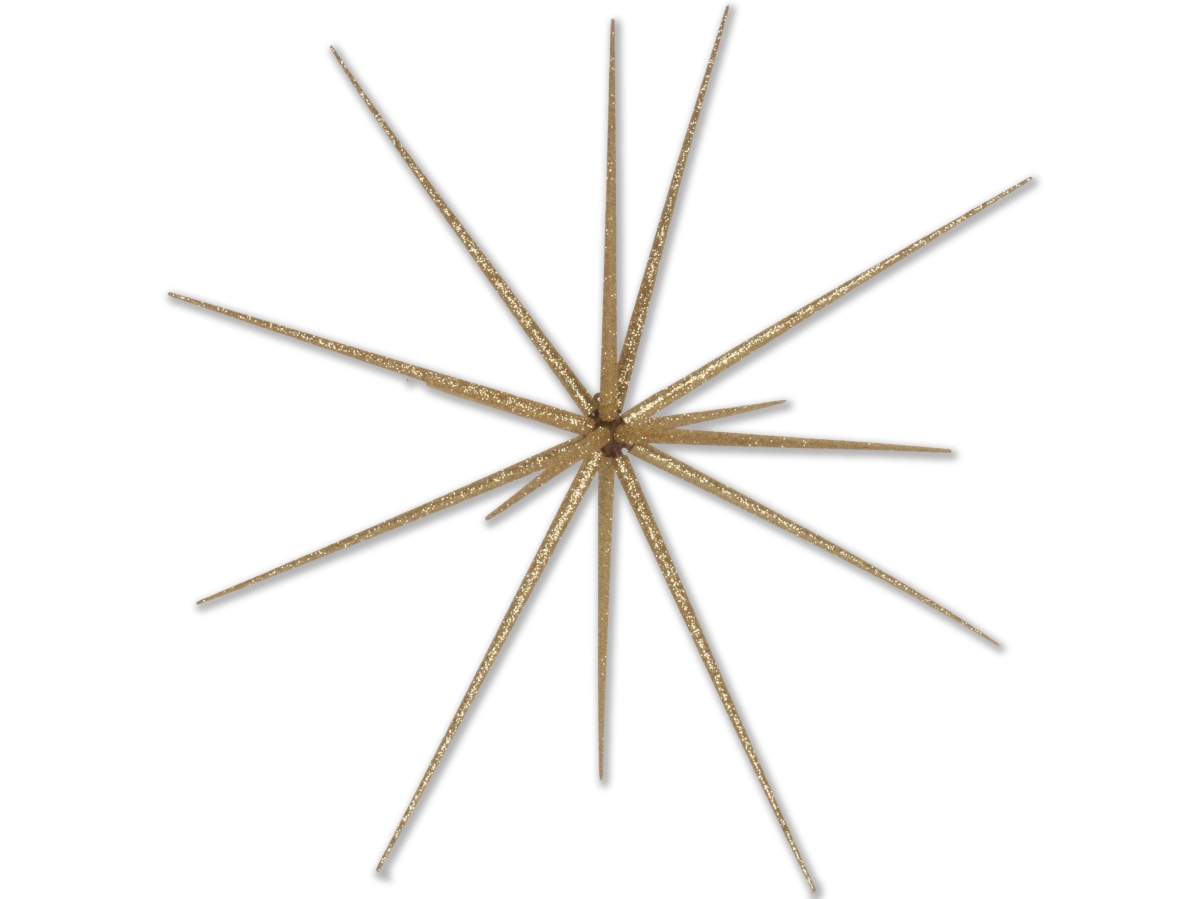 40 in. Glittered Starburst Ornament, Gold
