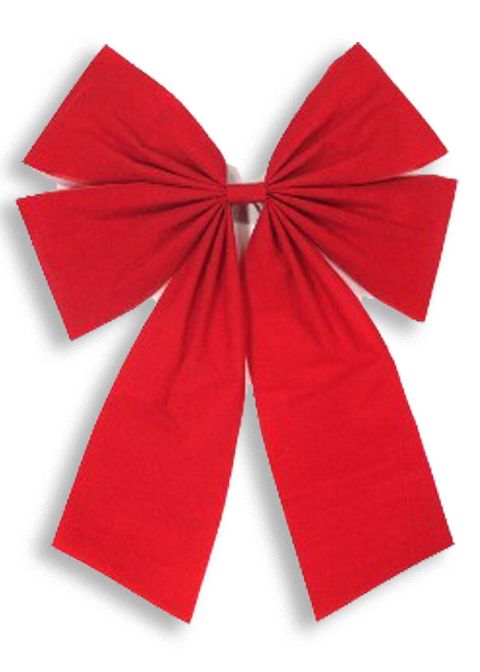 48 in. Christmas Bow, Red