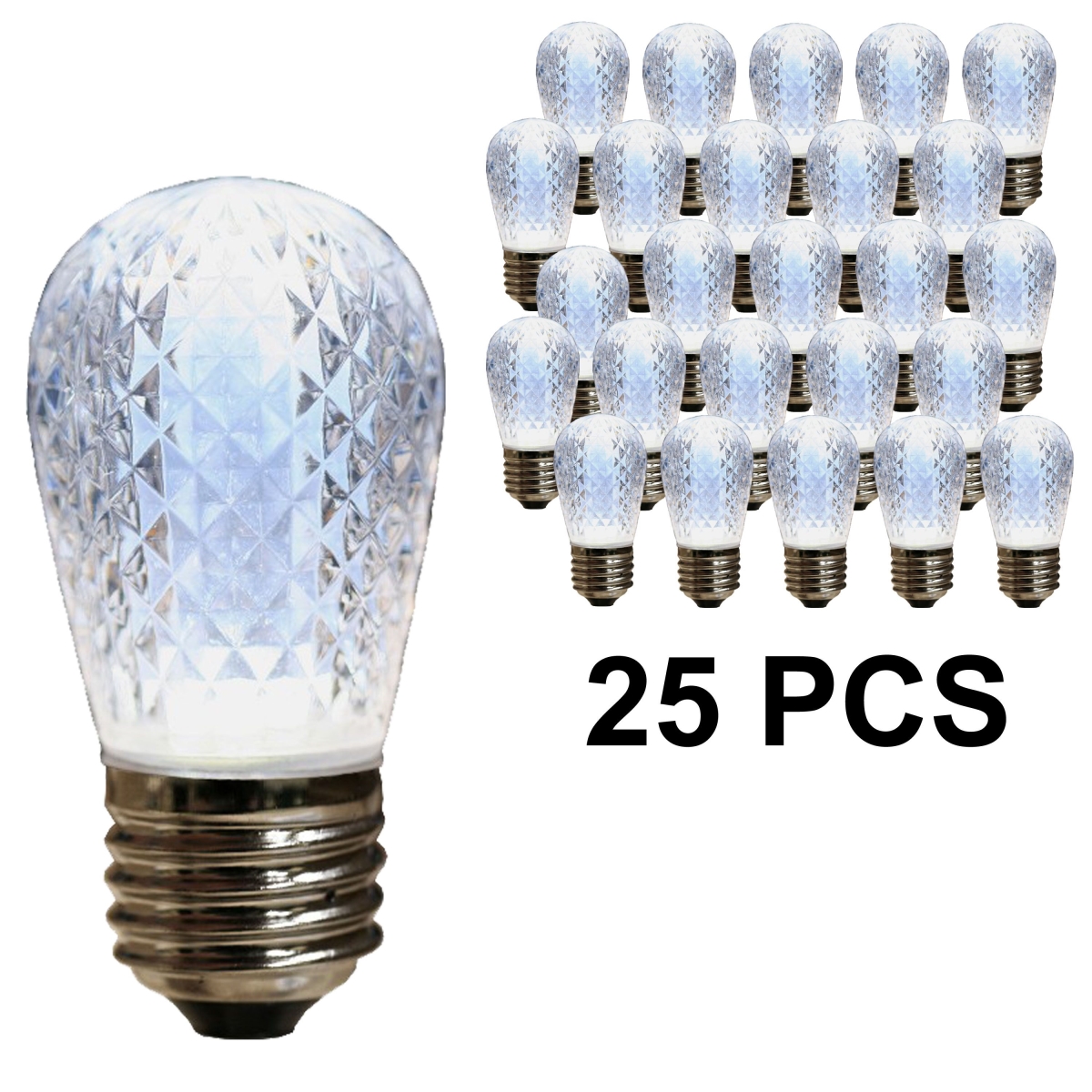 T50 LED Replacement Bulb, Pure White - Pack of 25