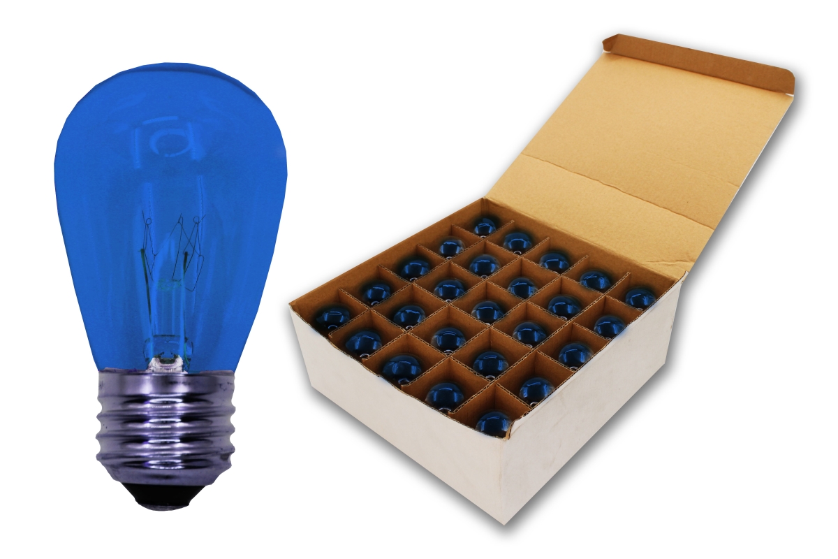 T50 Glass Retrofit Lamp, Blue - Pack of 25