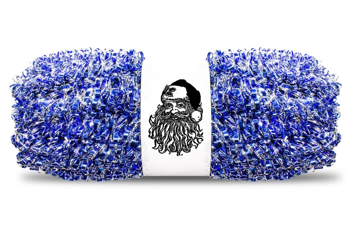 TGAR-100-BLSLV 100 ft. Metallic Tinsel Garland, Blue & Silver