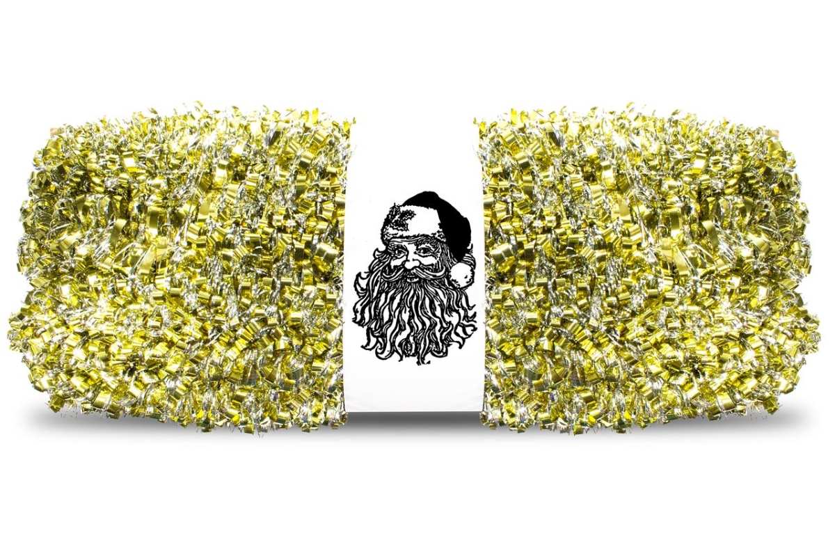 100 ft. Metallic Tinsel Garland, Gold & Silver