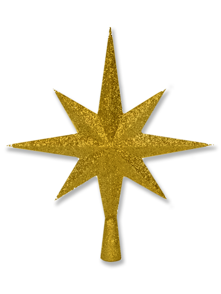 16 in. Magnificent Star Tree Topper, Gold