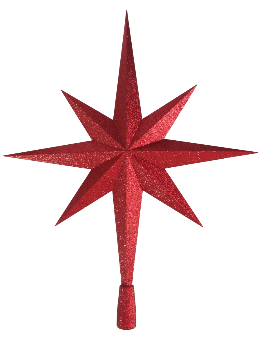 16 in. Star Tree Topper, Red