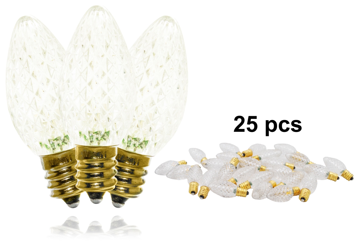 C7 Dimmable SMD LED Retrofit Bulbs, Warm White - Pack of 25