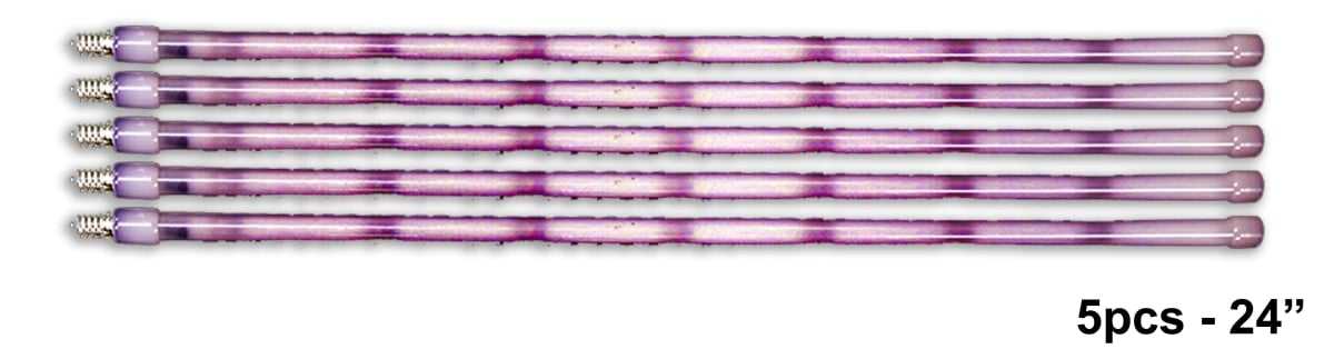24 in. Icetubes Light, Purple - Pack of 5