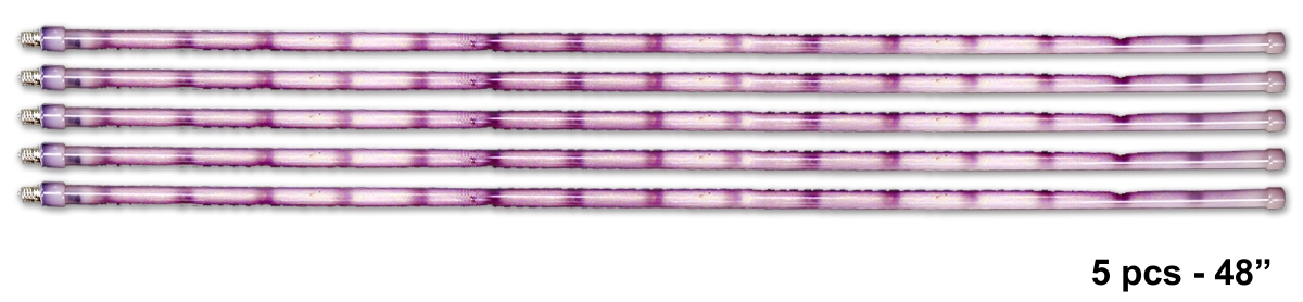 48 in. Icetubes Light, Purple - Pack of 5