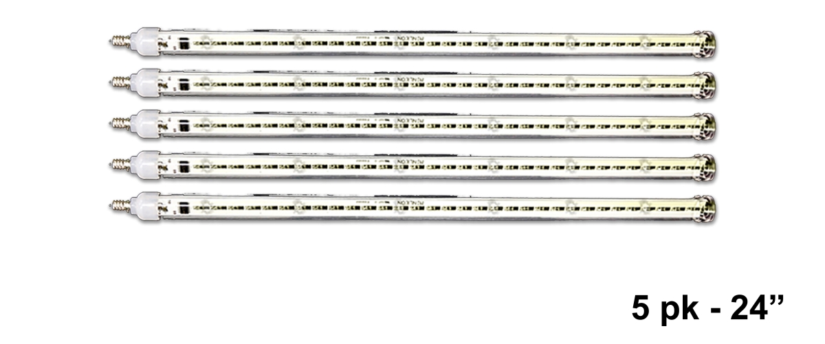 C9-SFTUBE-PW-02-5 24 in. Snowfall Tubes Bulb, Pure White - Pack of 5