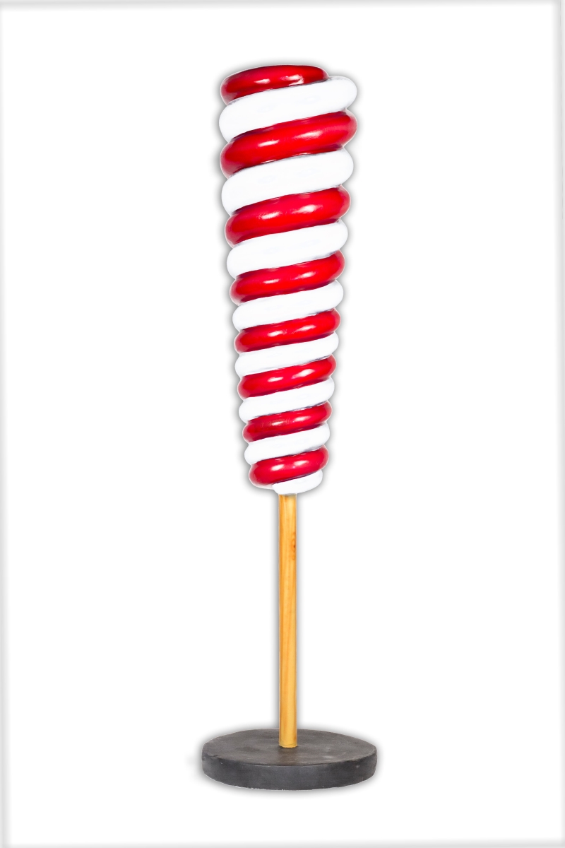 WL-CNDYTR-CN-MINI-REWH Mini Upside Down Candy Cone Tree, Red & White