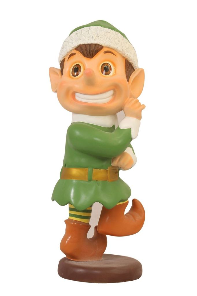 WL-ELF-SCARED 36 in. Scared ELF Santas Figurine