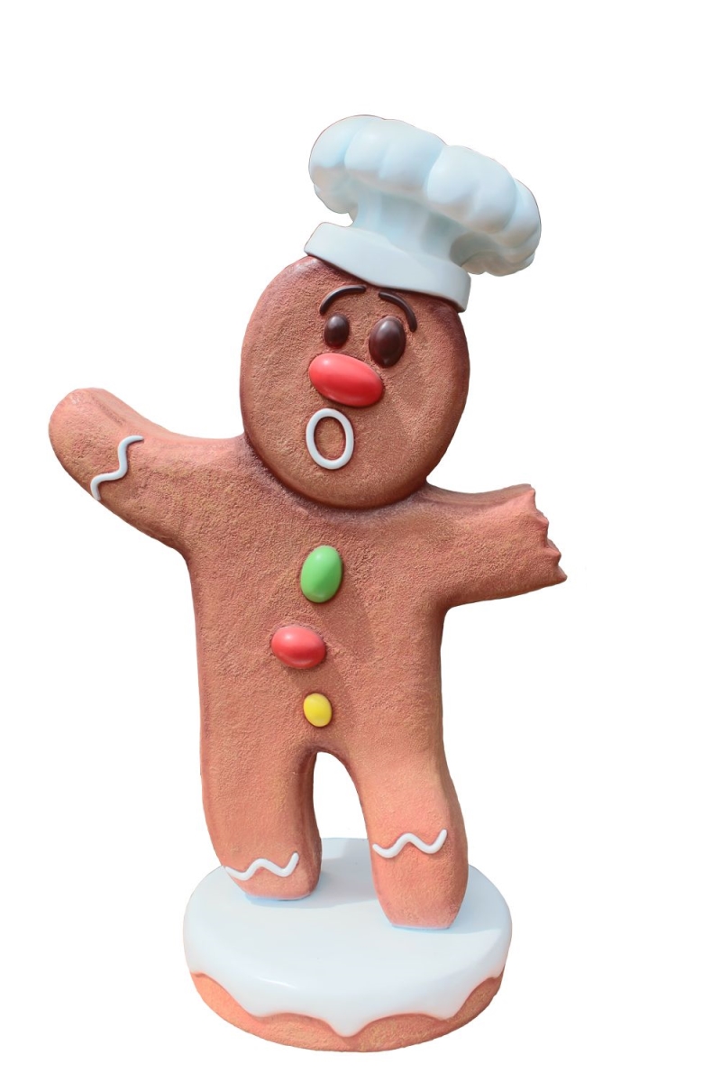 5 ft. Gingerbread Baker Christmas Decor