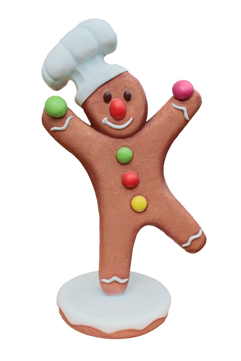 5 ft. Gingerbread Chef Baker