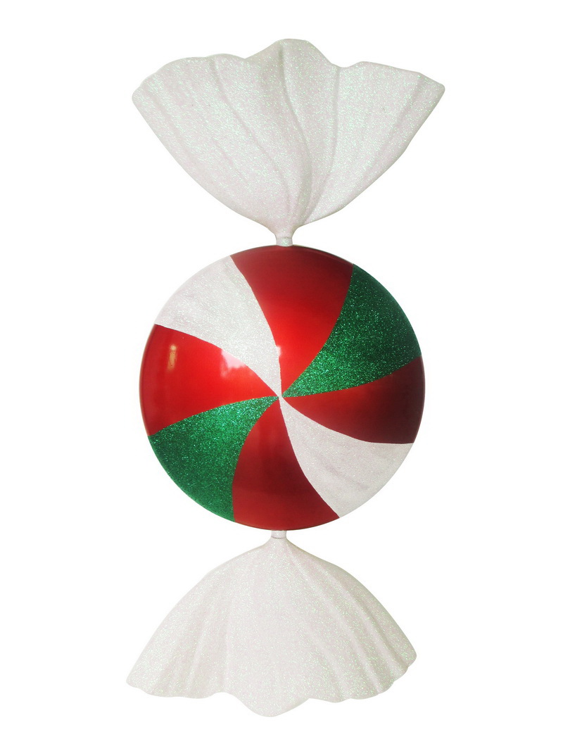 37 in. Red, White & Green Candy Ornament