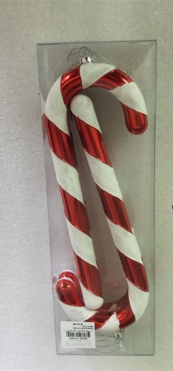 10 in. Candy Cane Ornament, Pack of 4