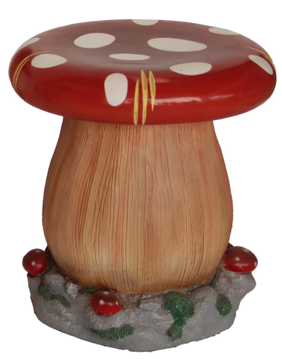 18 in. Mushroom Stool Figurine