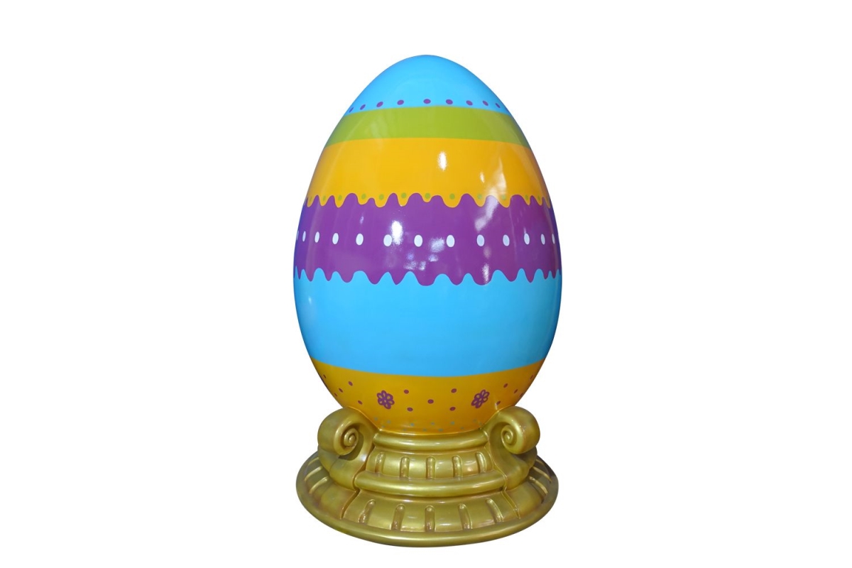 EST-EGG-04-6L 4 ft. Easter Egg Figurine with Base
