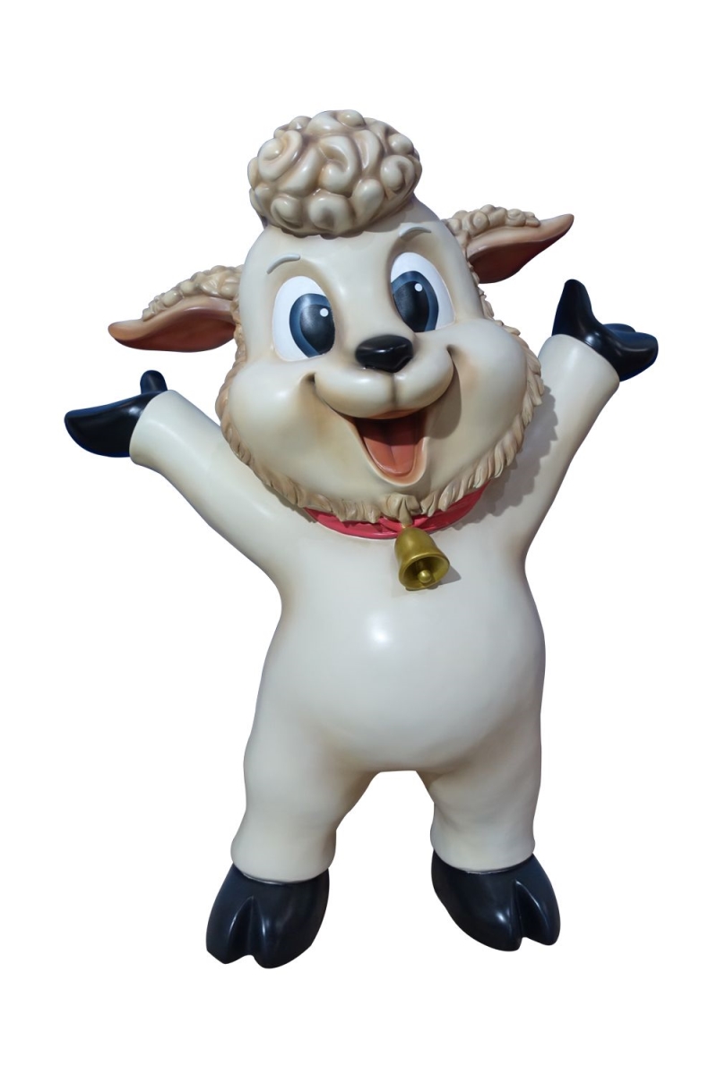 5 ft. Funny Standing Lamb Figurine