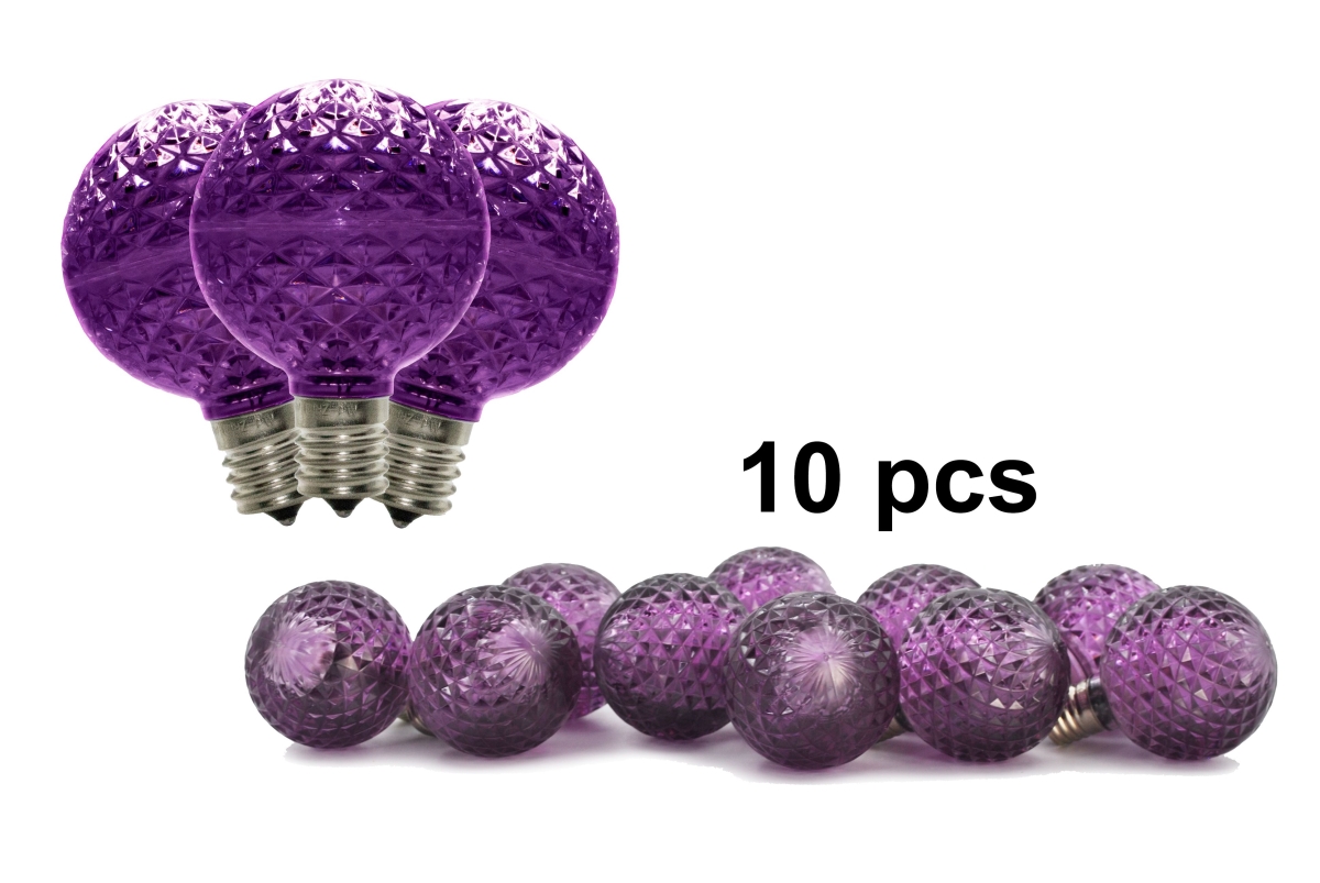 G50 Dimmable Replacement Bulbs, Purple - Pack of 10