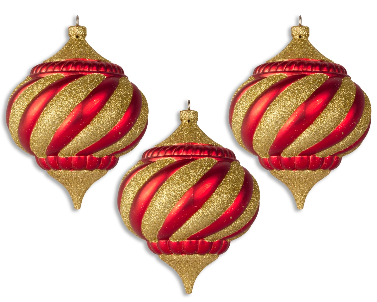 150 mm Onion Traditional Collection Ornament, Red & Gold