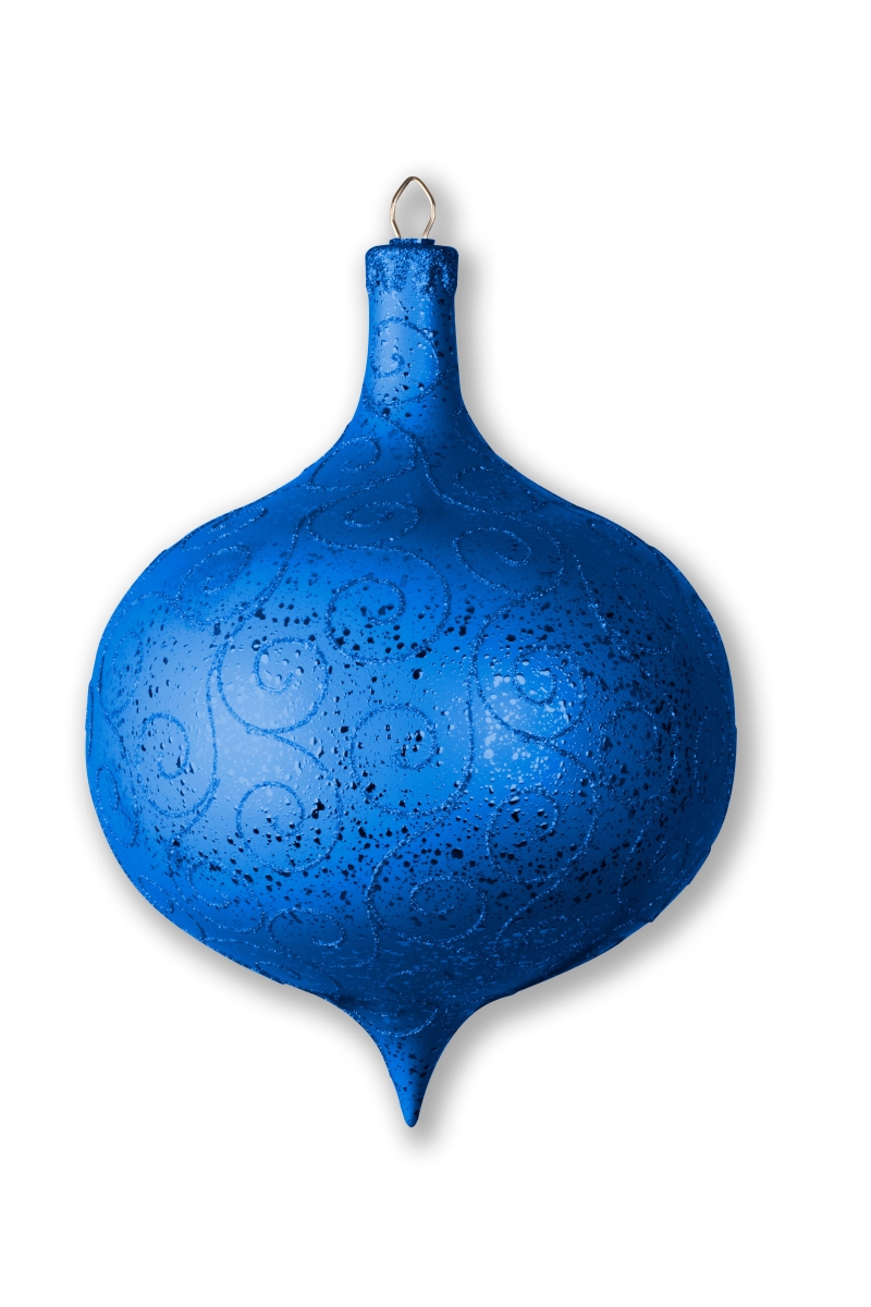 12 in. x 300 mm Onion Ornament, Blue