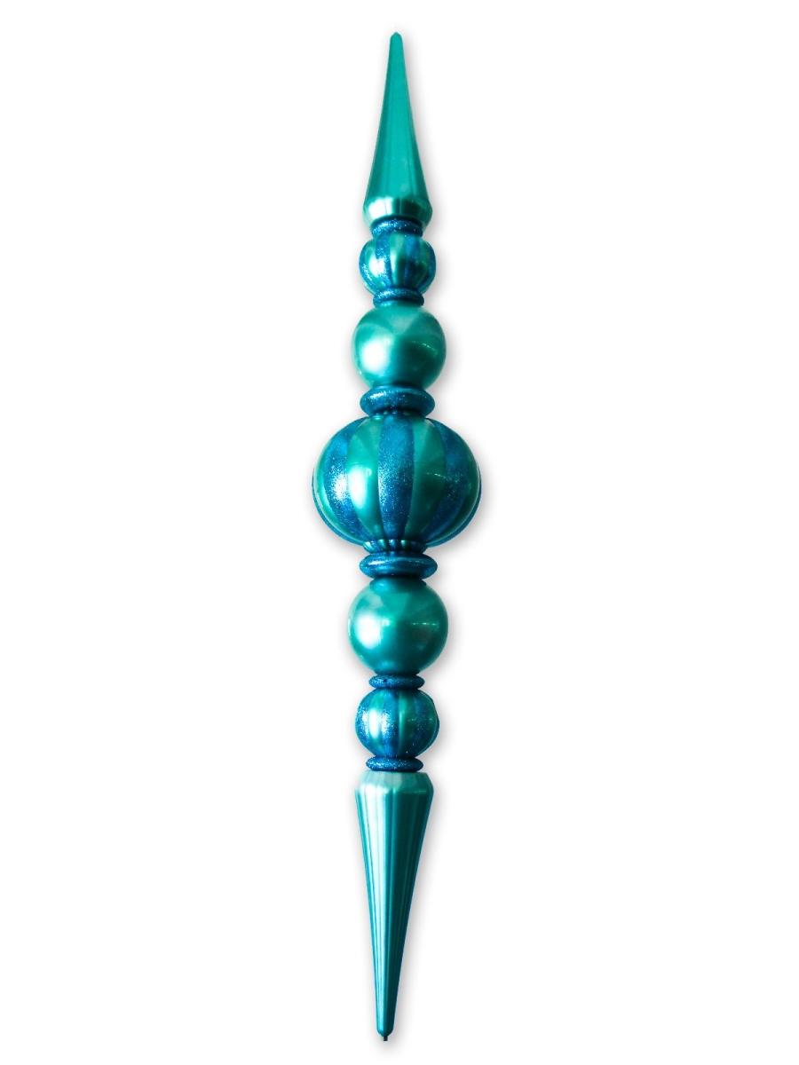 Giant Oversized Shatterproof Plastic Finial, Aqua