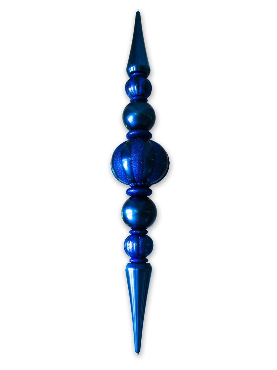ORN-OVS-100-BL Giant Oversized Shatterproof Plastic Finial, Blue