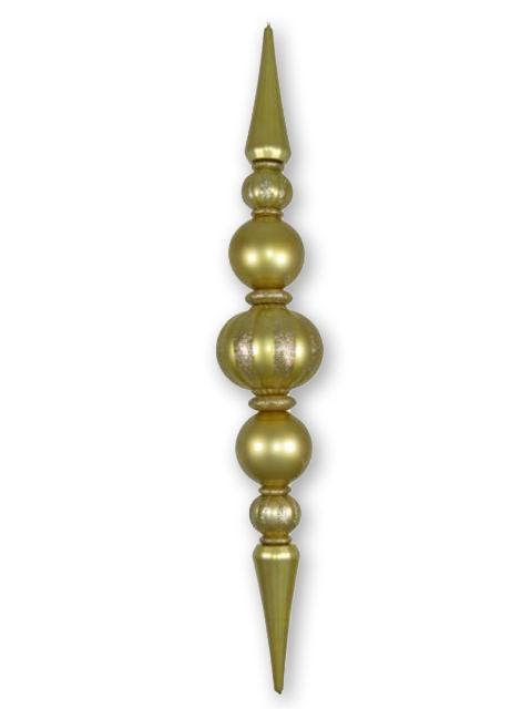 Giant Shatterproof Finial Ornament, Gold