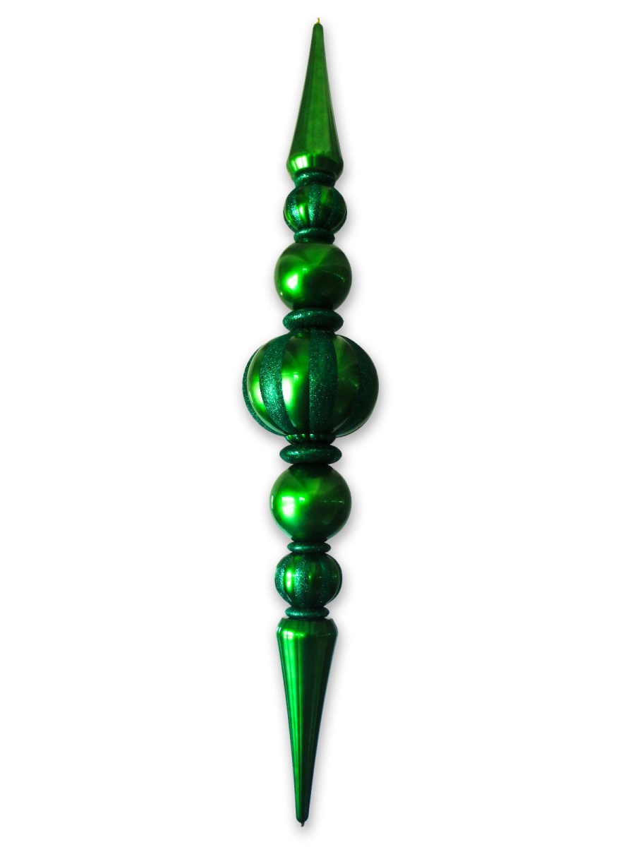 Giant Oversized Shatterproof Plastic Finial Ornament, Green