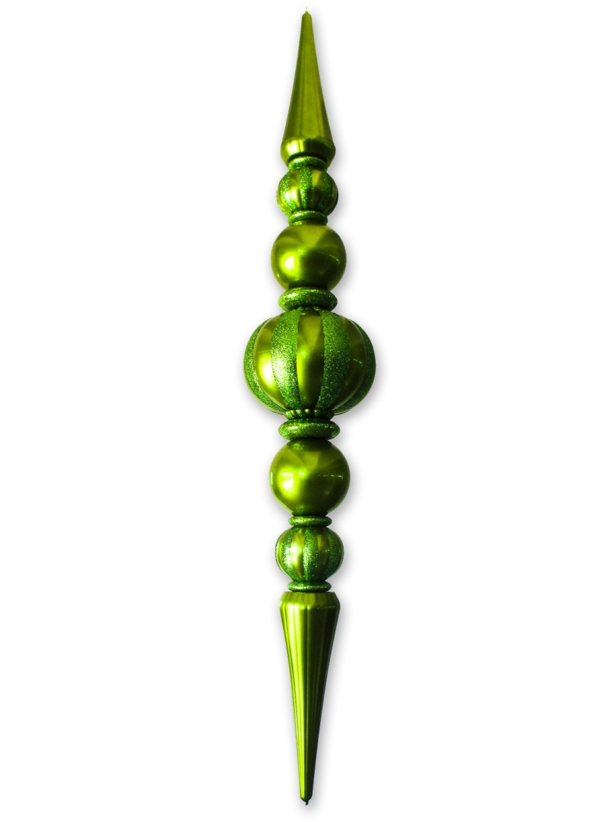 Giant Shatterproof Finial Ornament, Lime Green