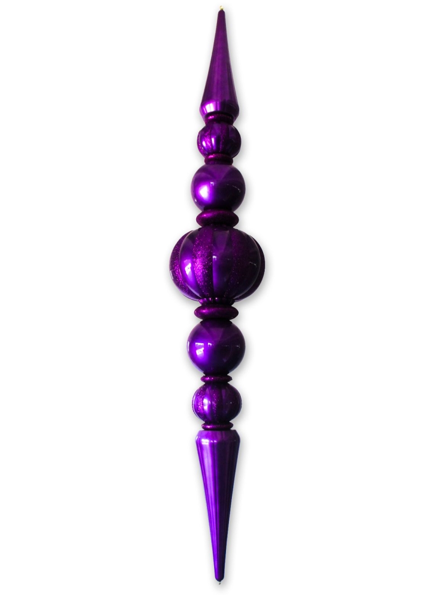 Giant Oversized Shatterproof Plastic Finial, Purple
