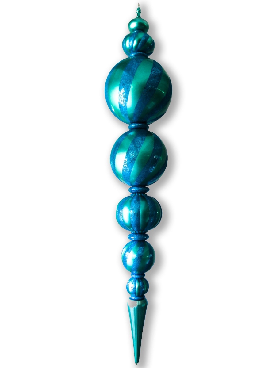 125 in. Jumbo Finial Ornament, Aqua