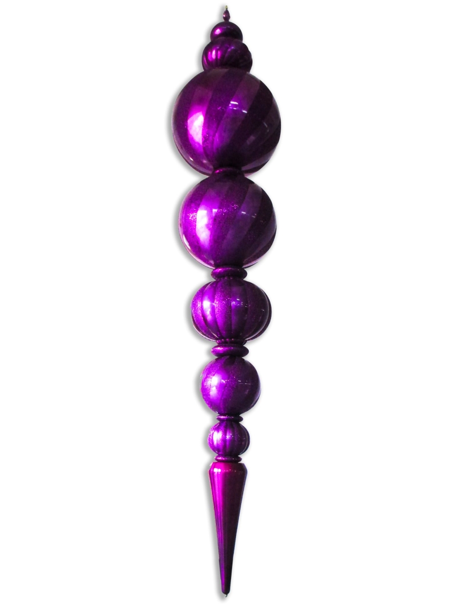 125 in. Jumbo Finial Ornament, Purple